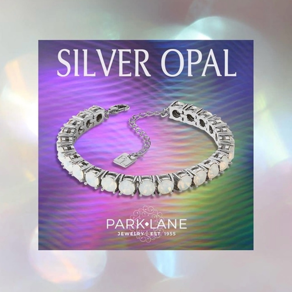 Park Lane Silver Opal mini impression bracelet